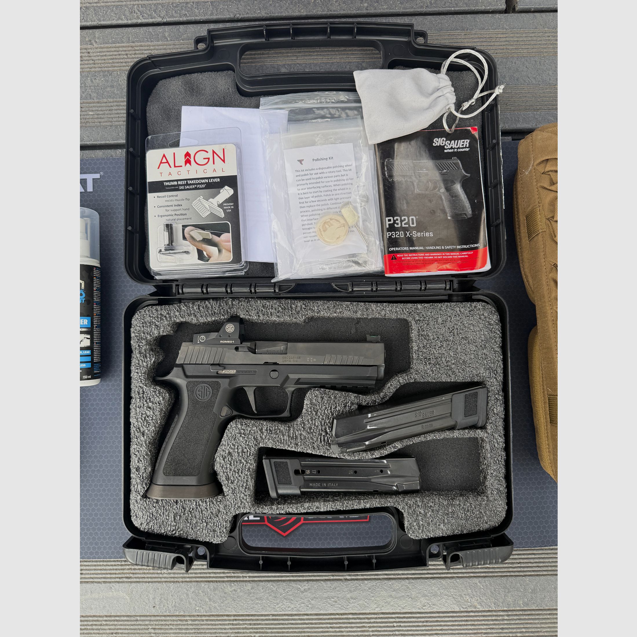 Sig Sauer P320 X-Five complete set