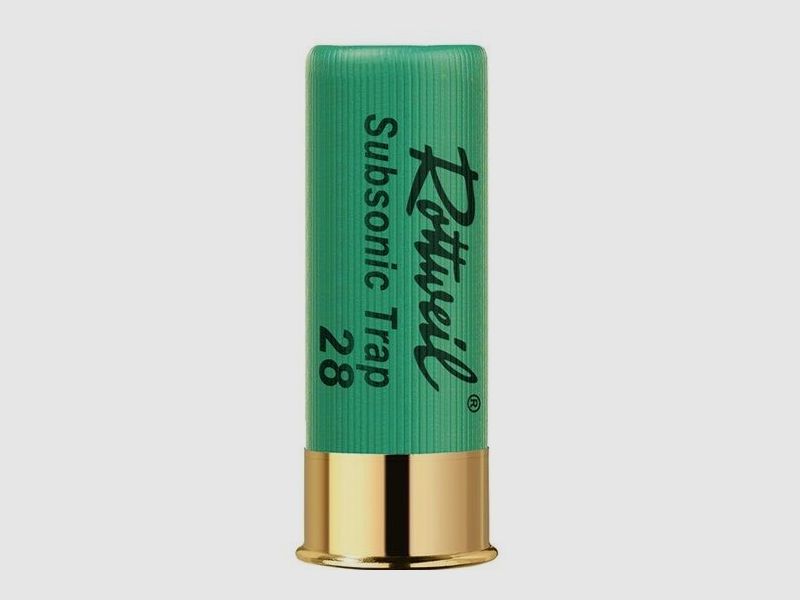 Rottweil shotgun ammunition, Subsonic Trap 28 Rottweil 12/67.5 28g 2.4mm No.7.5