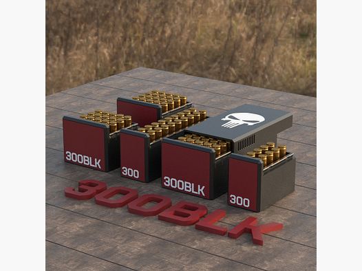 Filamelt Munitionsbox / Ammo Box .300 AAC Blackout – Patronenbox für 50 Schuss, Made in Germany