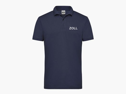 Funktions Polo für Dienst und Sport Navy Blau M ZOLL