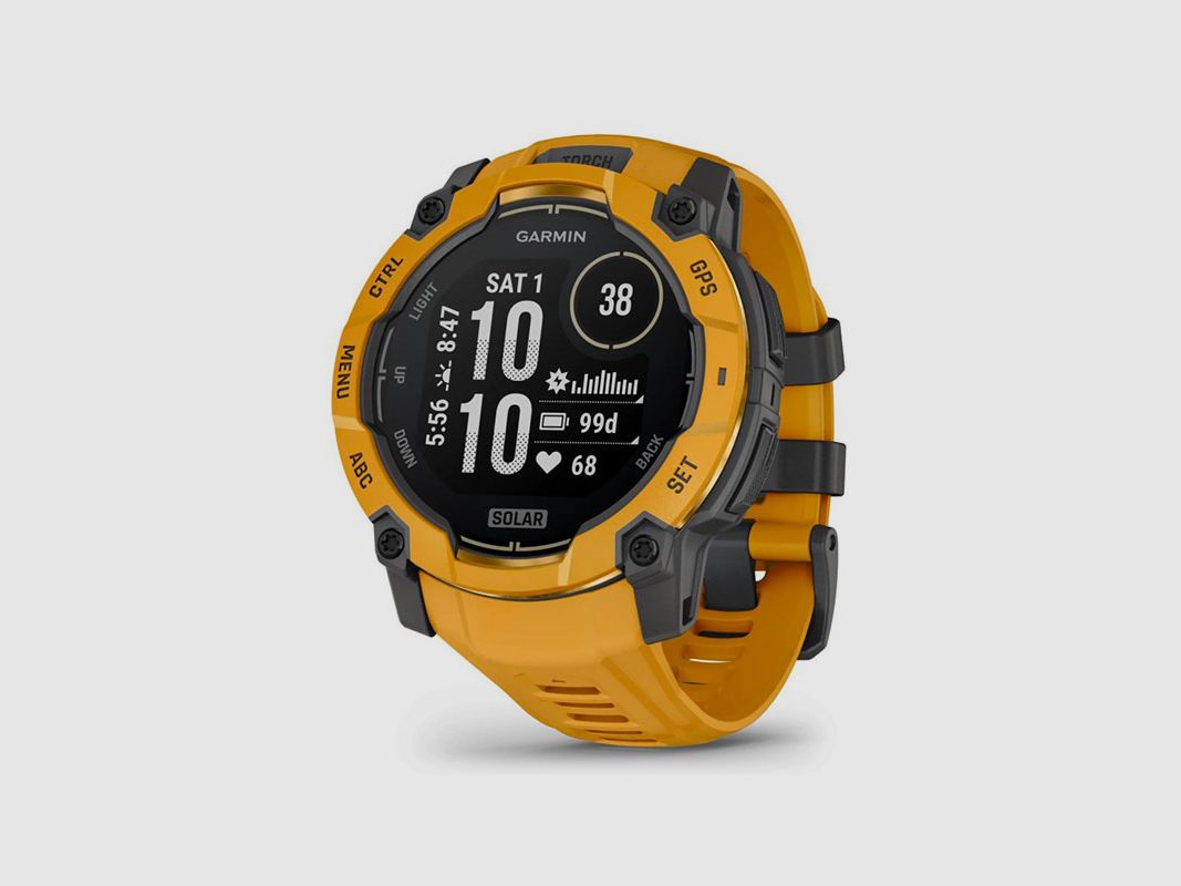 ZEGAREK – GARMIN – INSTINCT® 3 | 50MM | SOLAR | Sunburst z paskiem Sunburst/szary | EDYCJA LIMITOWANA, zdjęcie 7 z 9