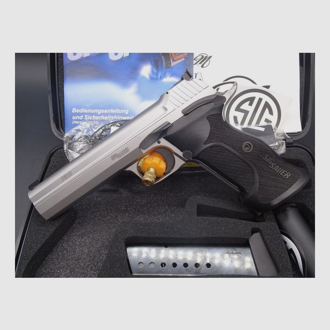 SIG Sauer P210 Super Target 5" Silver Made in Germany P210 Super Target