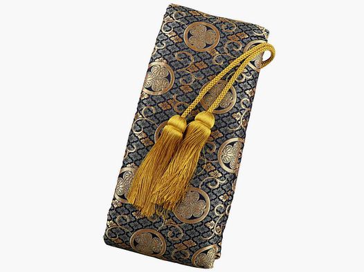 Premium sword bag from Japan for Katana Blue with Mon