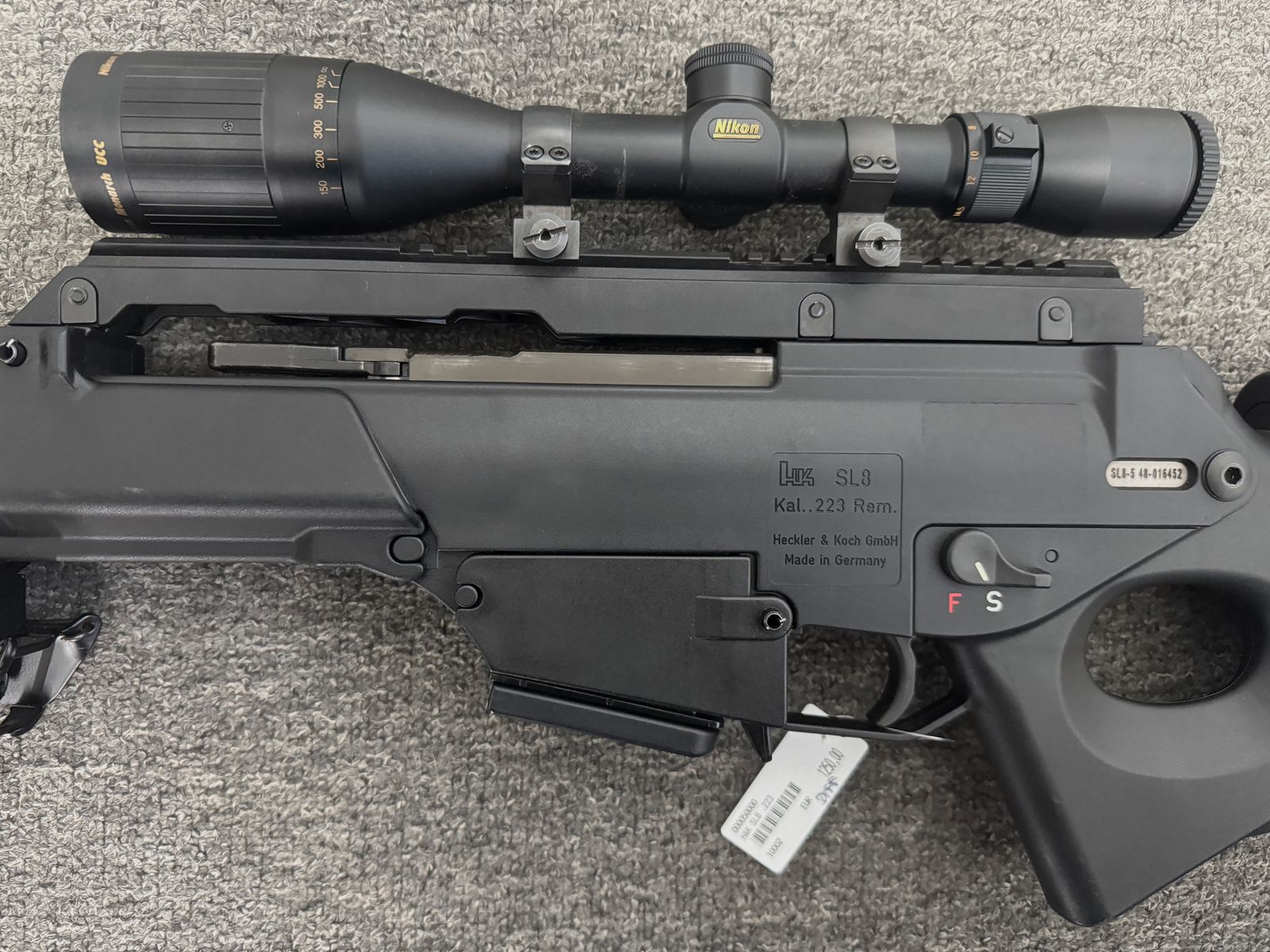 Heckler & Koch SL8 .223 z Nikon Monarch 5,5-16,5x44