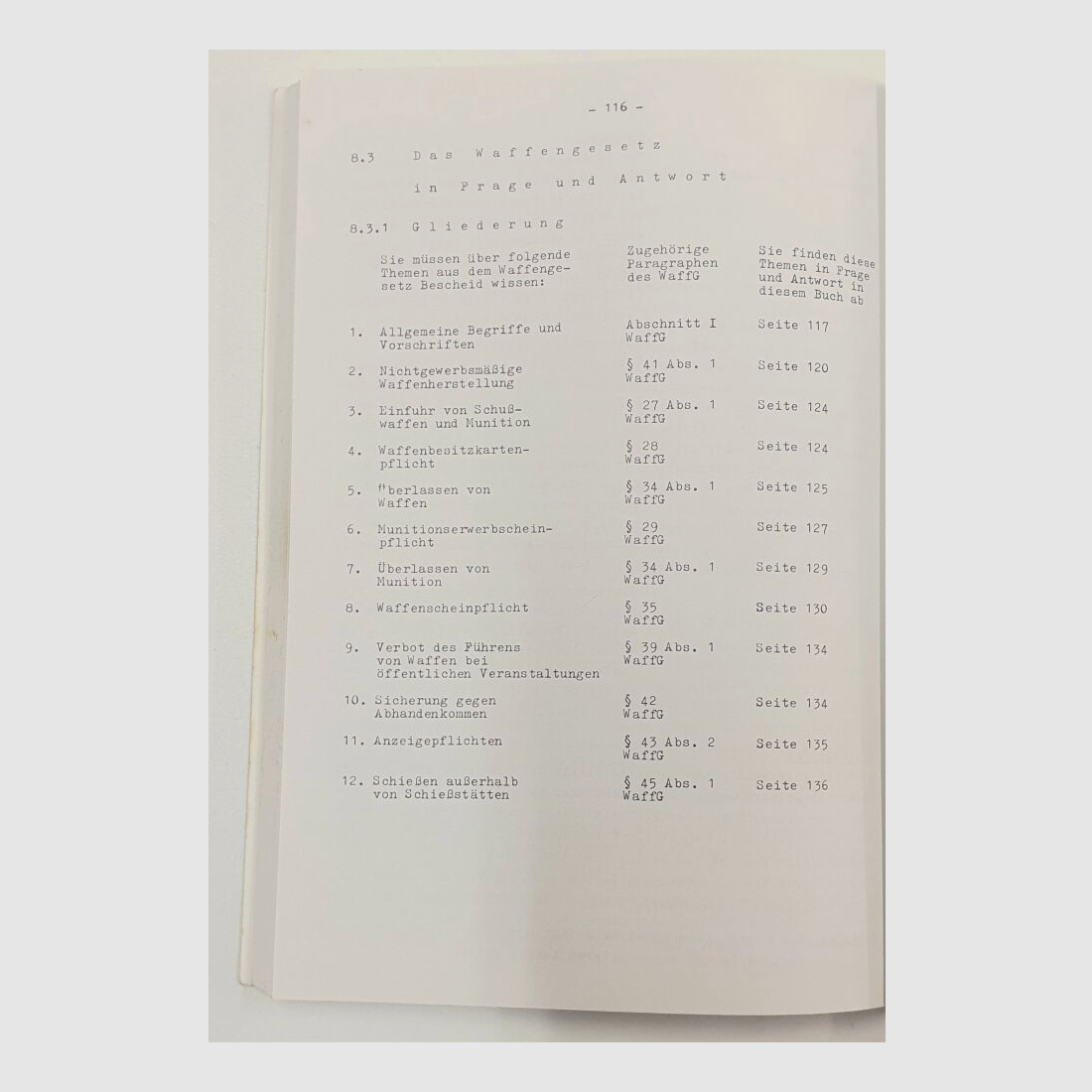 Journal Verlag Schwend Buch über die Waffensachkunde von Karl Heinz Martini,10. Auflage 1993