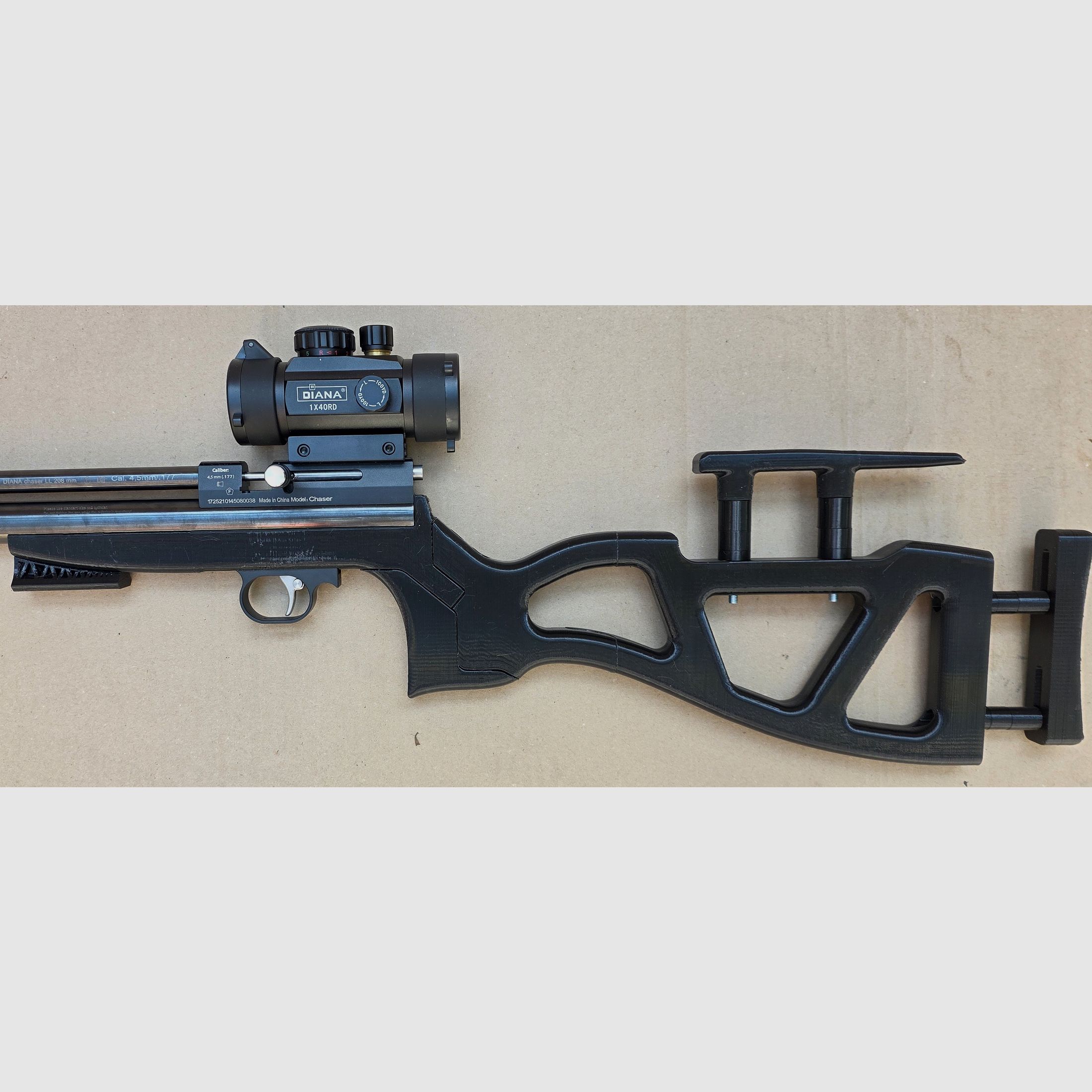 Grip / stock for Diana Chaser Bandit Airbug PETG black #02