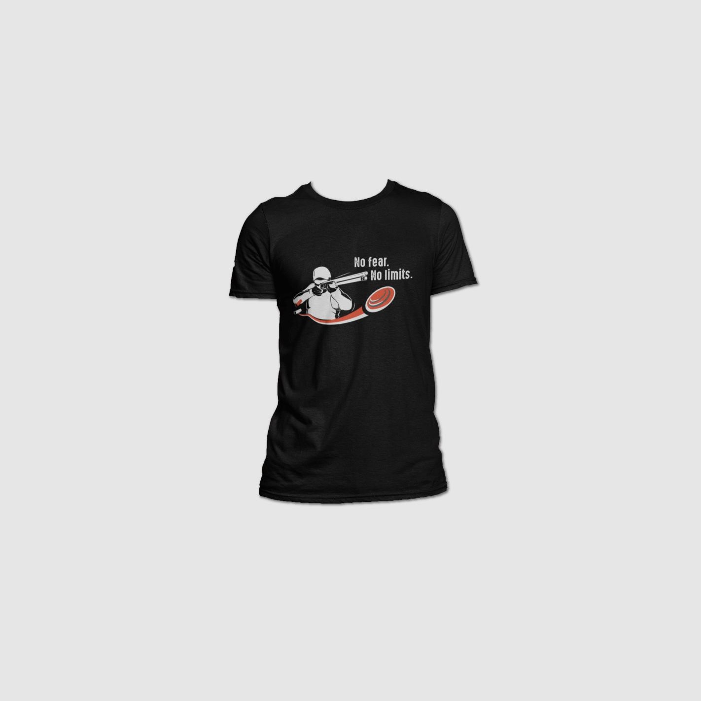 Trischitti T-Shirt schwarz "No Fear No Limits": Zeige deine Leidenschaft für das Schießen, Bild 1 von 4