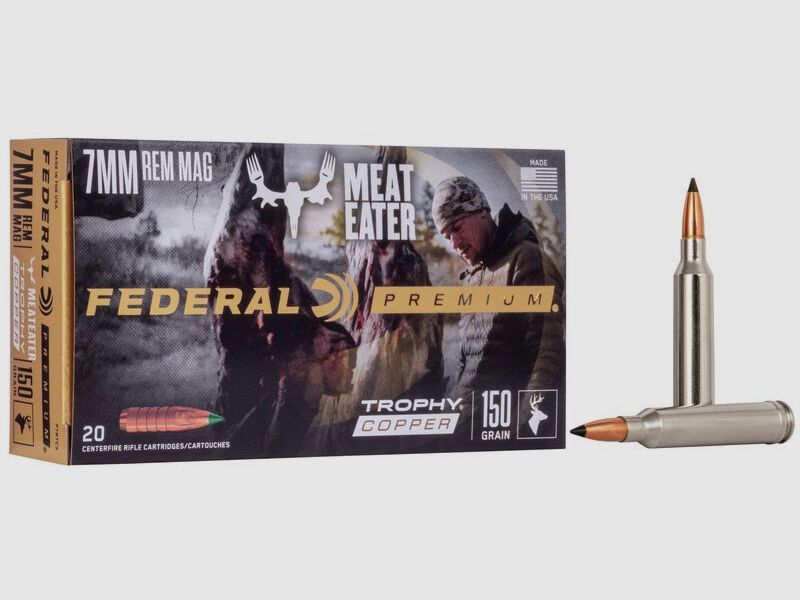 FED P7RTC3 7MM REM MAG 150GR TROPHY COPPER _VITAL-SHOK_ 20/2