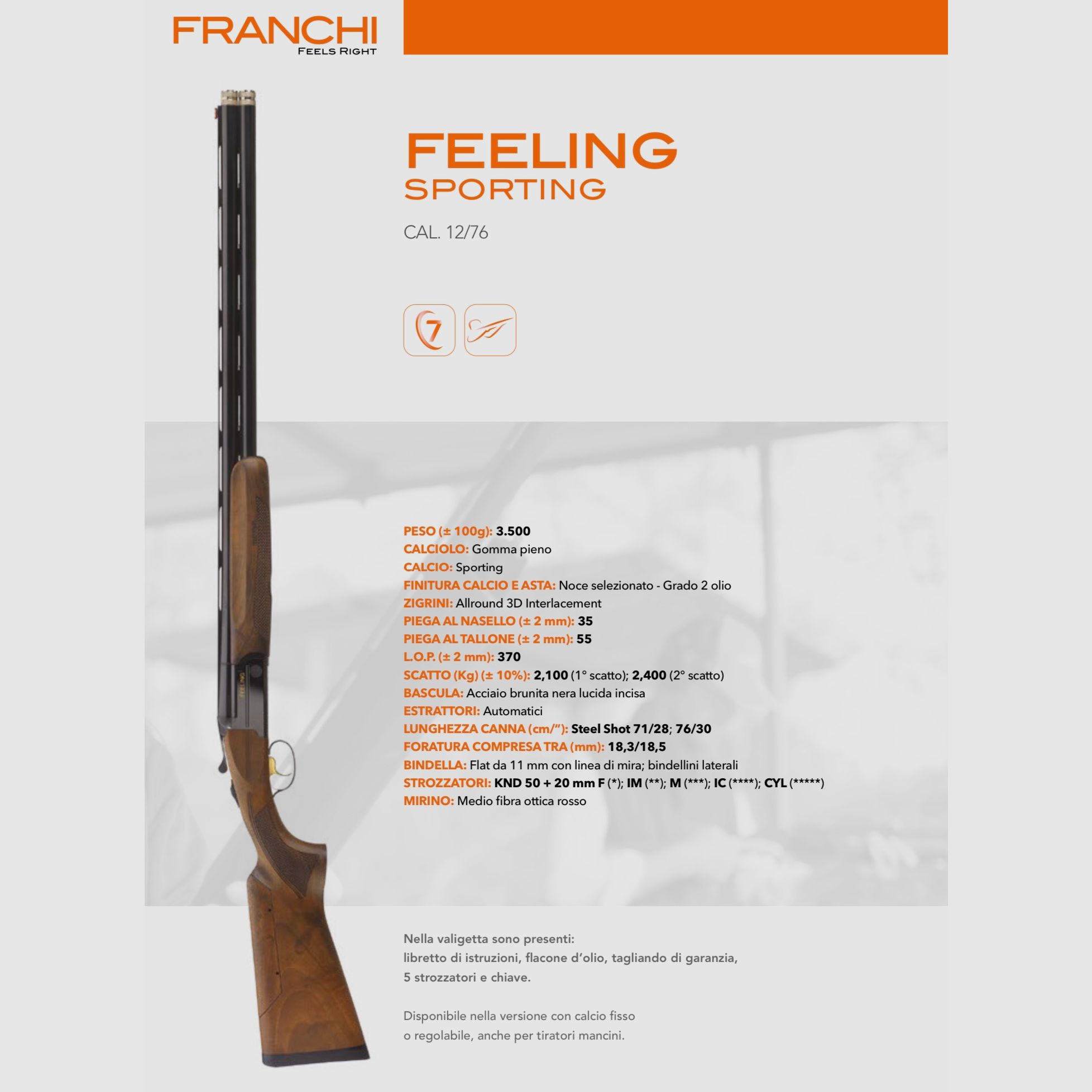 FRANCHI / ÜBER-UND-UNTER – PARALLEL – SEMIAUTOMATISCH / ALLE MODELLE, Bild 22 von 22