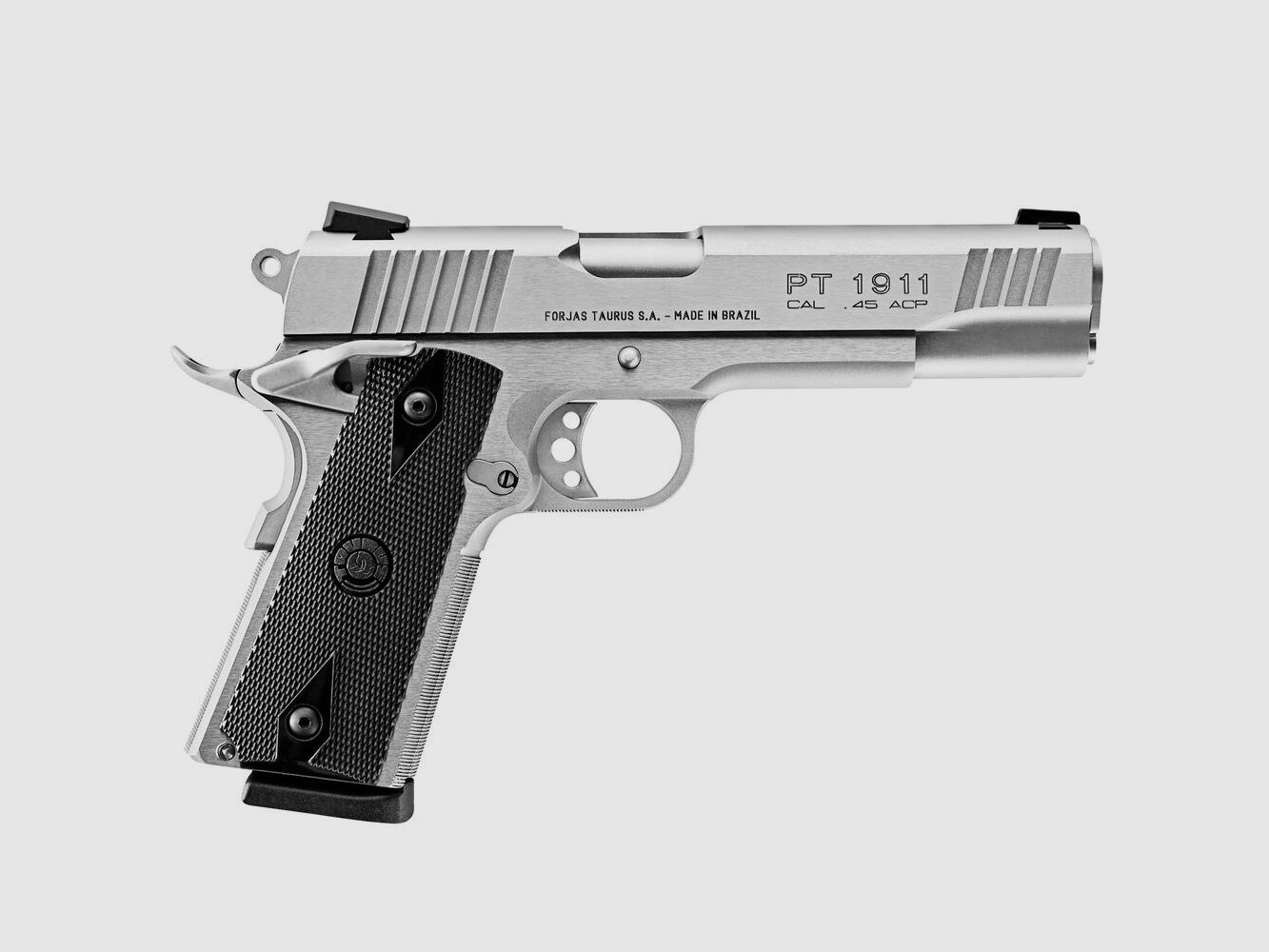 Pistolet Taurus PT 1911 ze stali nierdzewnej matowy