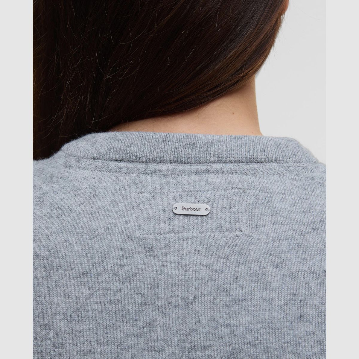 BARBOUR Cardigan Pendle Grey Marl/Hessian Tartan