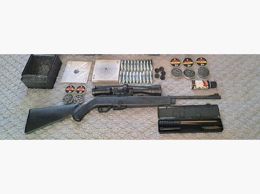 CROSMAN 1077 CO2 SEMI AUTO 4,5 MIT VIEL ZUBEHÖR