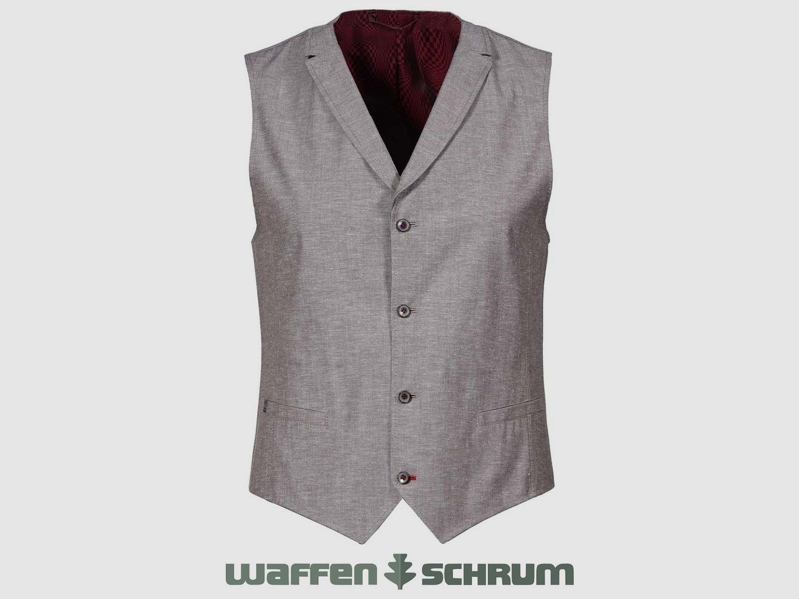 Gebrüder Weis Weste Kevin A Dunkel Beige/Hell Braun
