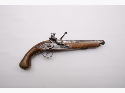 Historyczna pistolet skałkowy „Manufacture à Versailles“ z ładowaniem od przodu