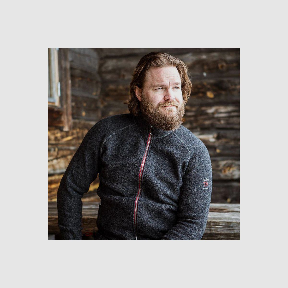 IVANHOE Danny Full Zip Graphite Marl