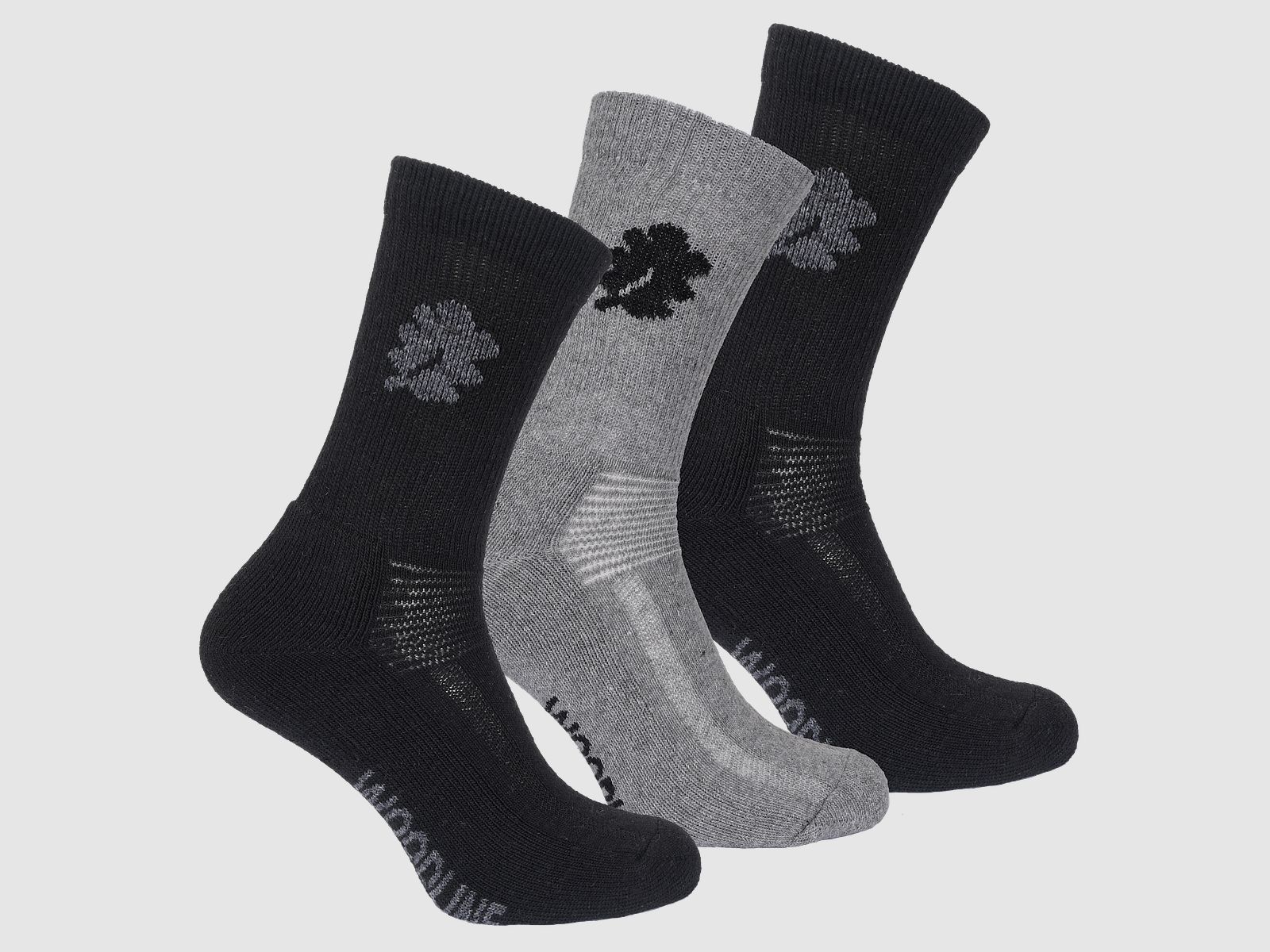 Woodline Allround Socks Merino Wool 3-Pack 35-39