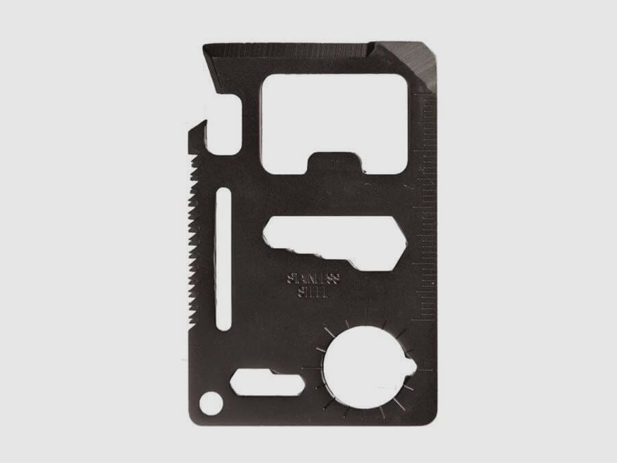 Outil de survie MIL-TEC noir avec étui