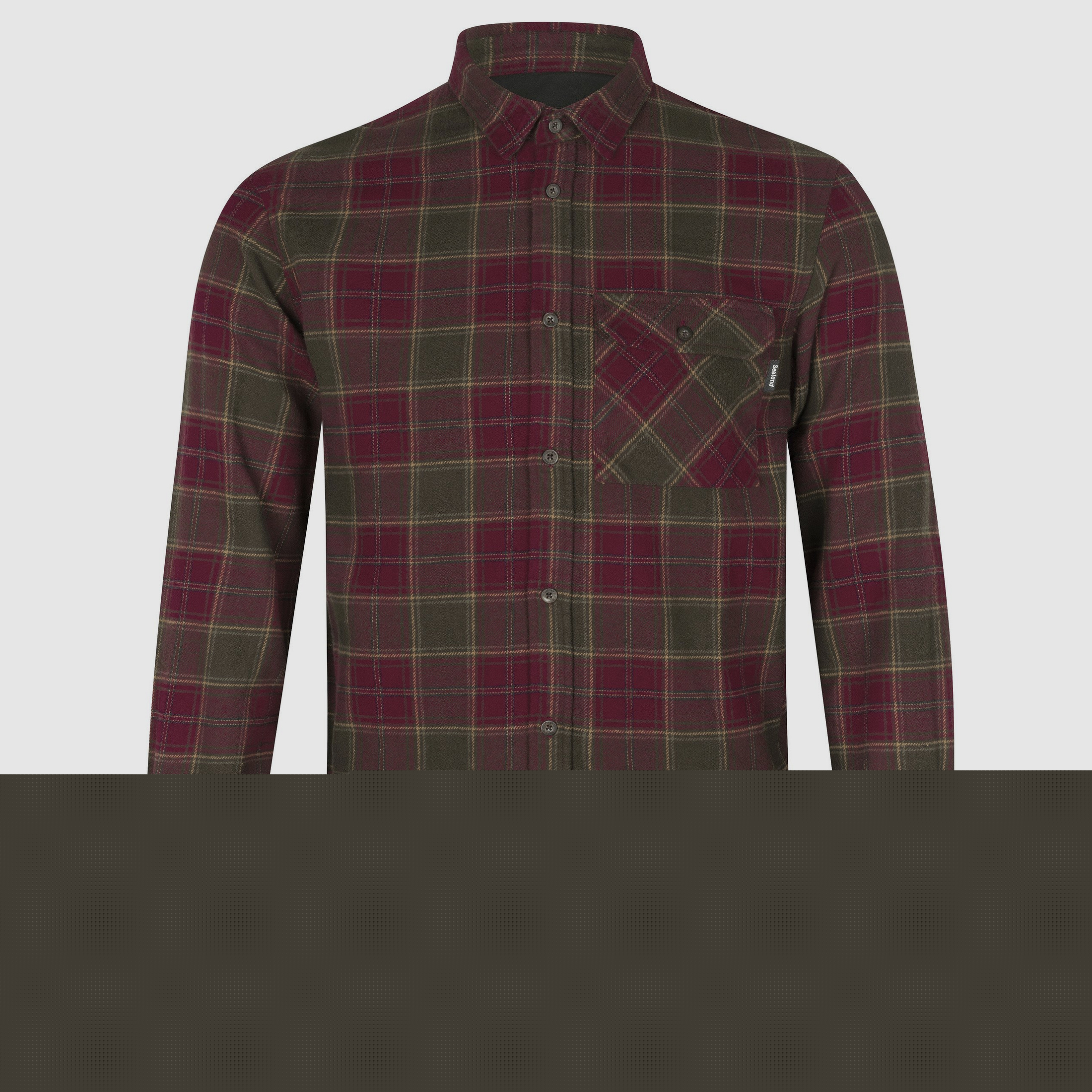 Seeland Langarmhemd Glen Flannel