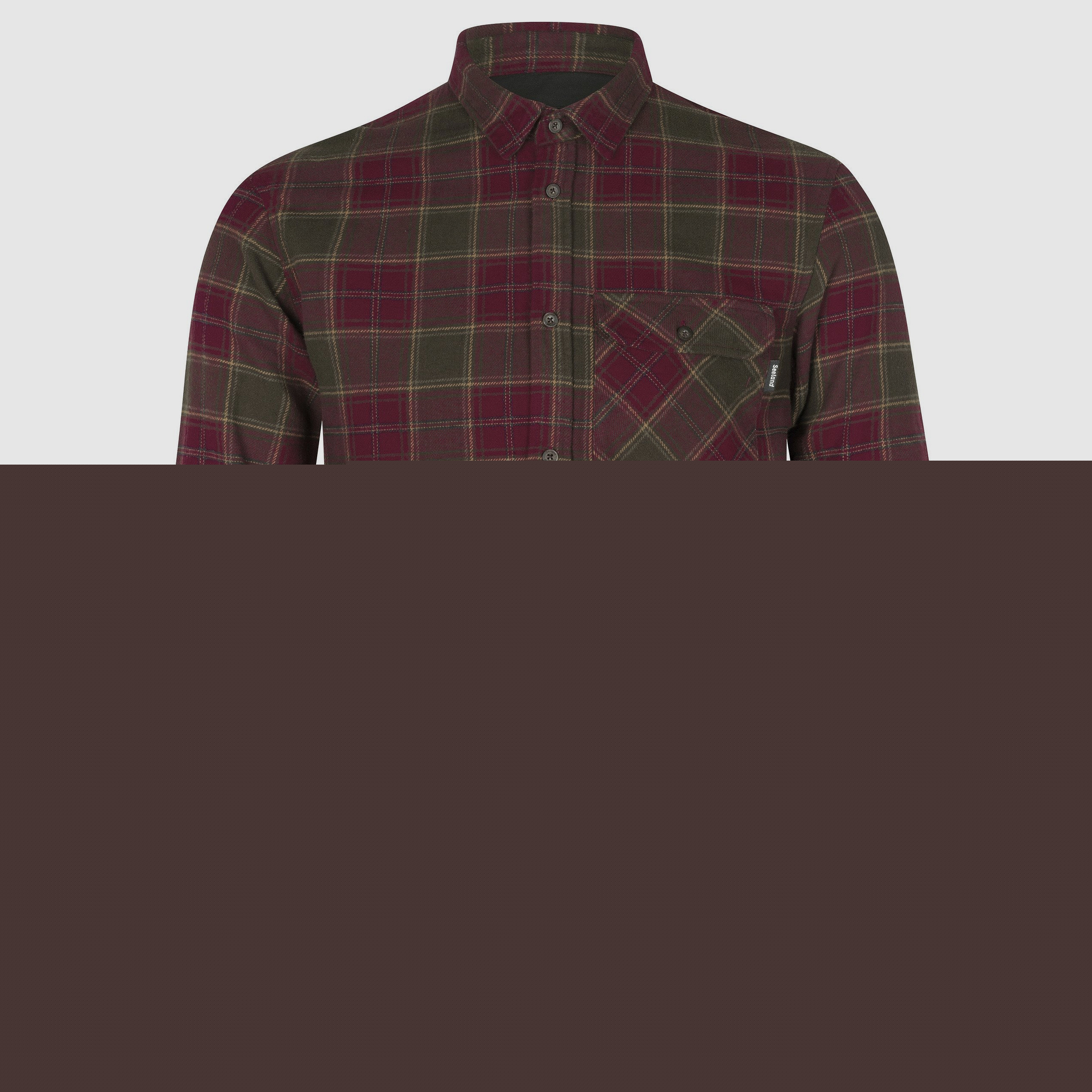 Seeland Langarmhemd Glen Flannel