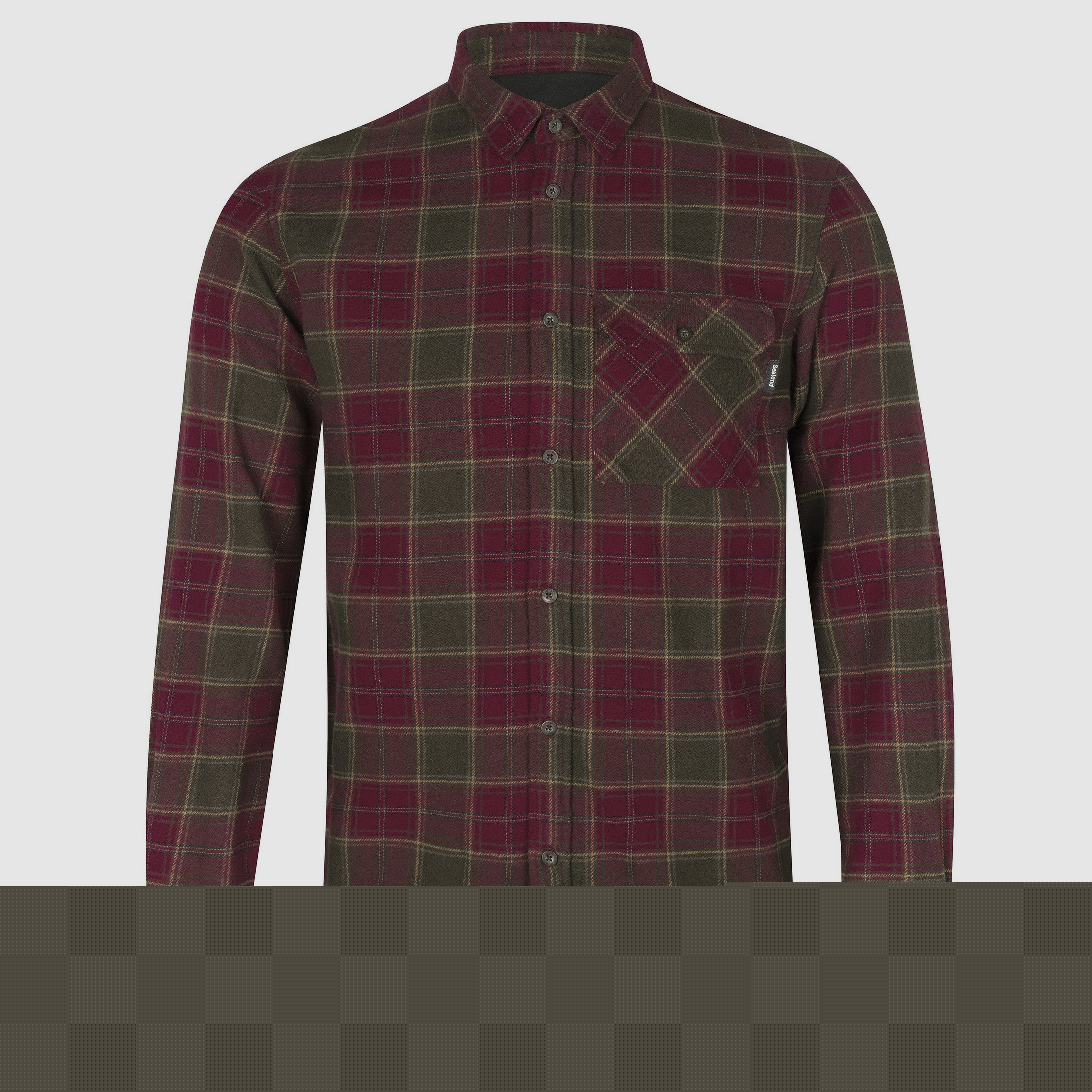 Seeland Langarmhemd Glen Flannel