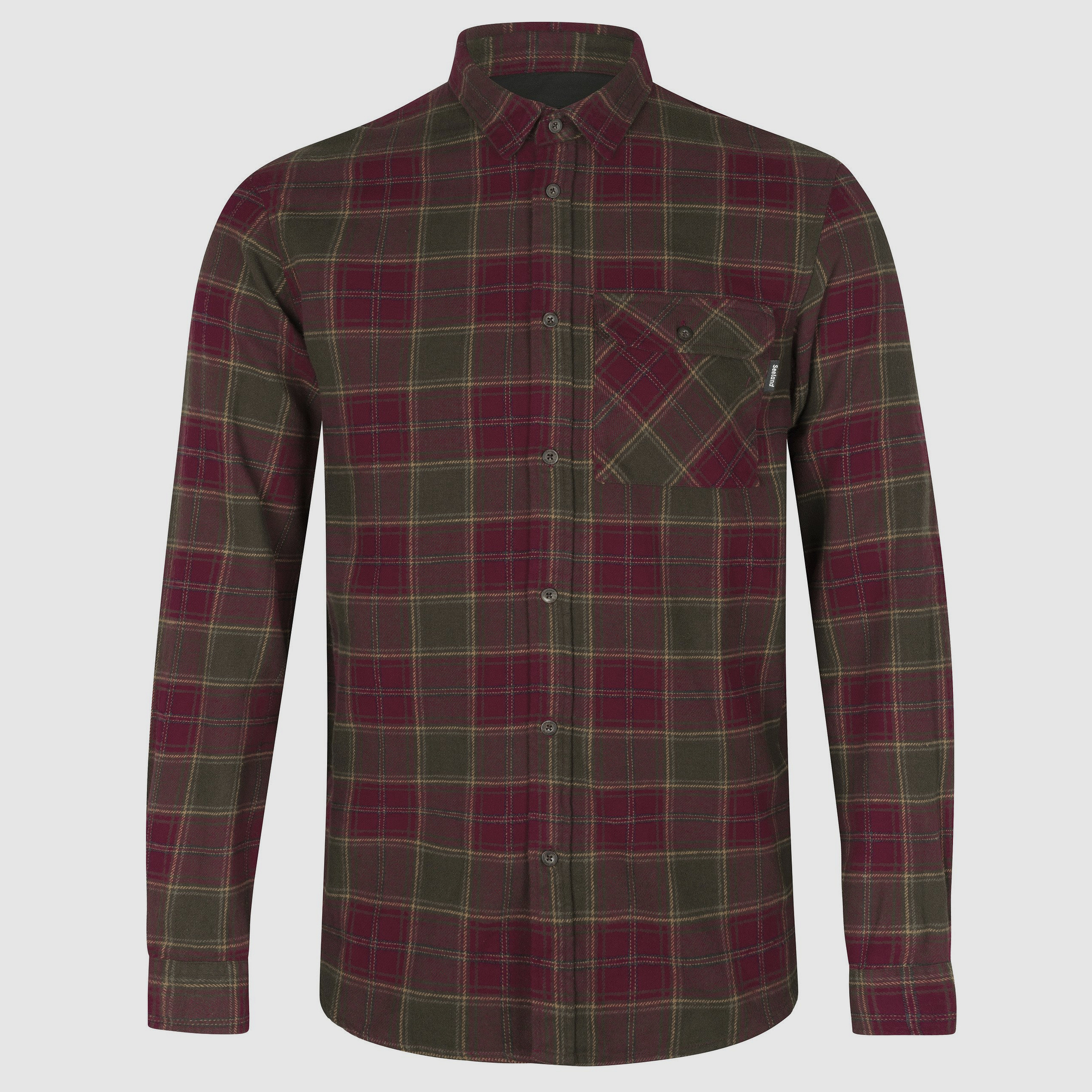 Seeland Langarmhemd Glen Flannel
