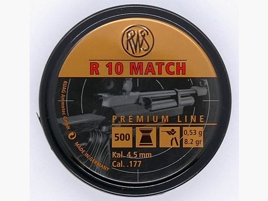 RWS R 10 0,53g 500er 4,49 mm Diabolo Munition