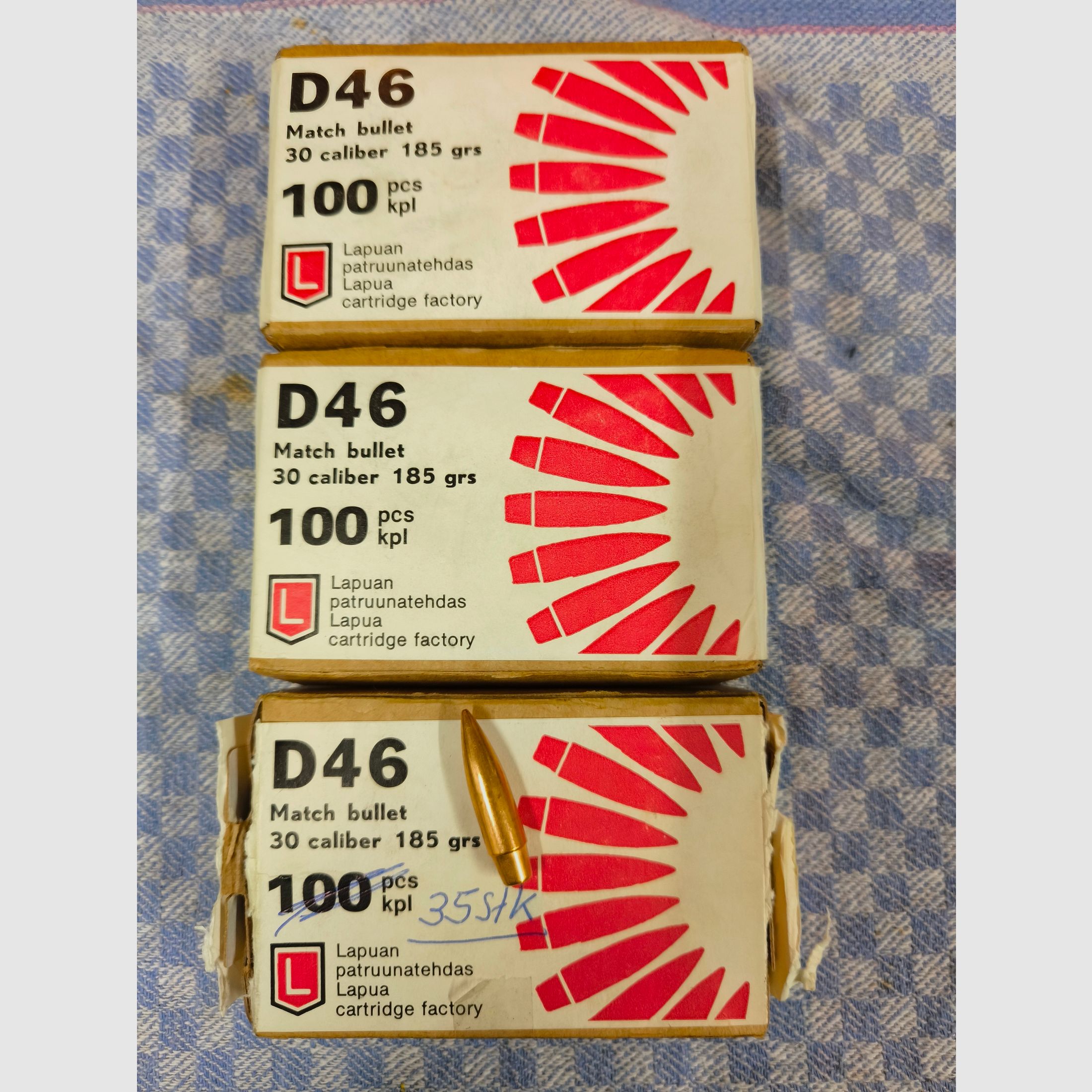 Projectiles de calibre 30 avec 185 gn