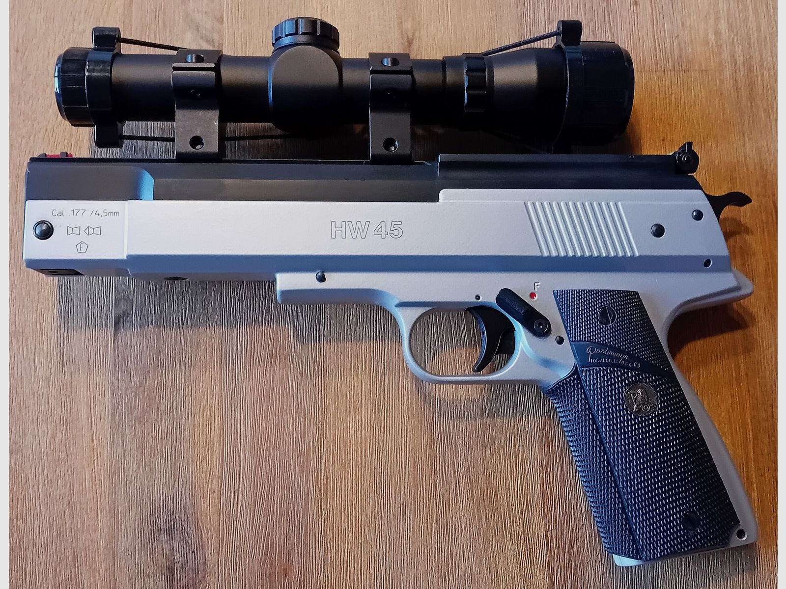 Air pistol Weihrauch HW45 with scope 2x20 and a lot of accessories purchase 11/2024