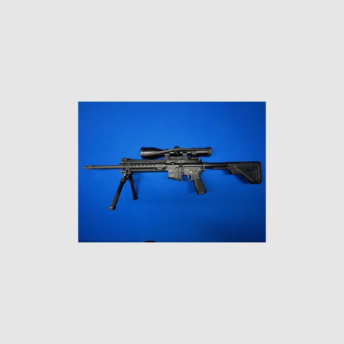 HK MR 223 Rem Lauflänge 16,5'' incl. Optic Doctor V6 2,5-15x56/R , Zweibein, 2. Magazin und Munition