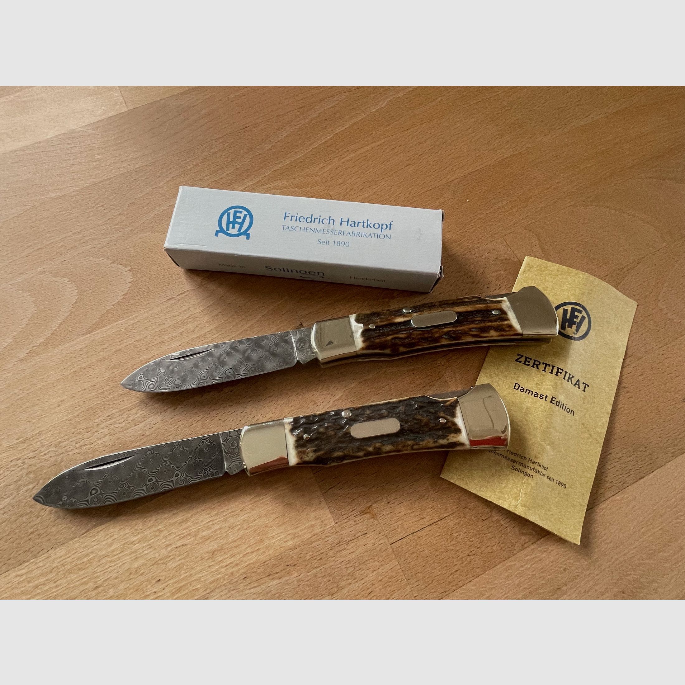 Hartkopf Damast Klappmesser