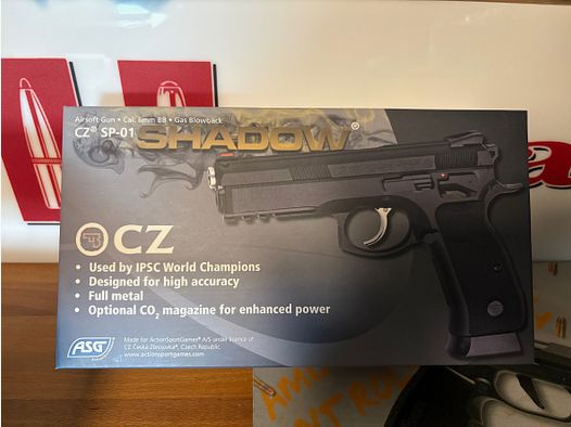 CZ SP-01 Shadow Airsoft 6mm BB GBB <1Joule Vollmetall
