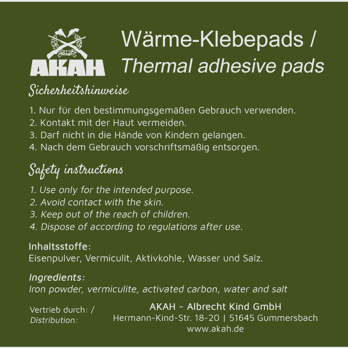 AKAH warmtebeeld doelpads, 10 stuks
