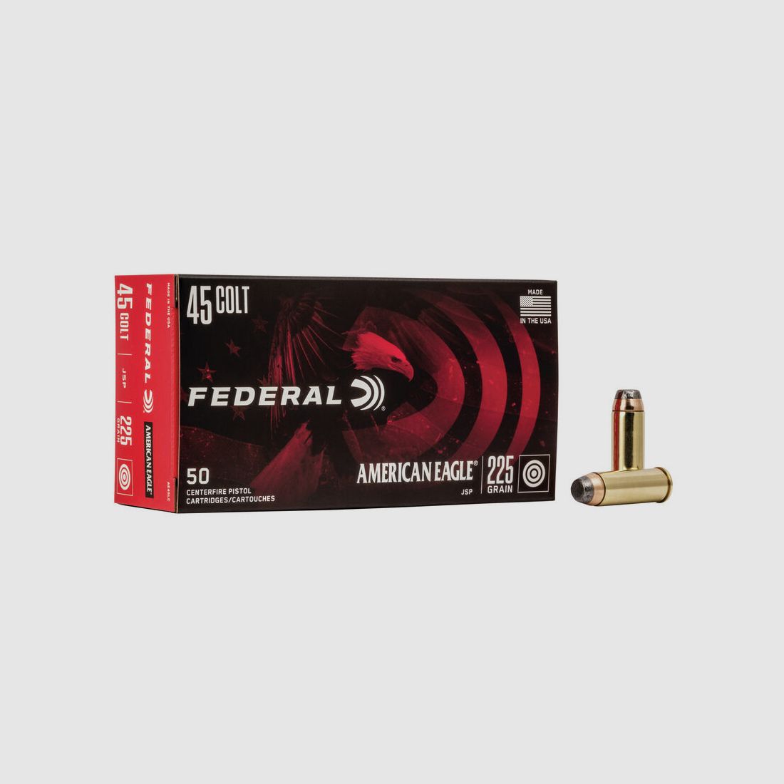 Federal American Eagle .45 Colt 225GR JSP 50 cartucce