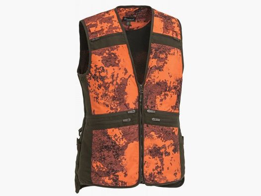 PINEWOOD FURUDAL Women's Hunting Vest HUNTER PRO CAMOU VEST STRATA BLAZE / SUEDE BROWN