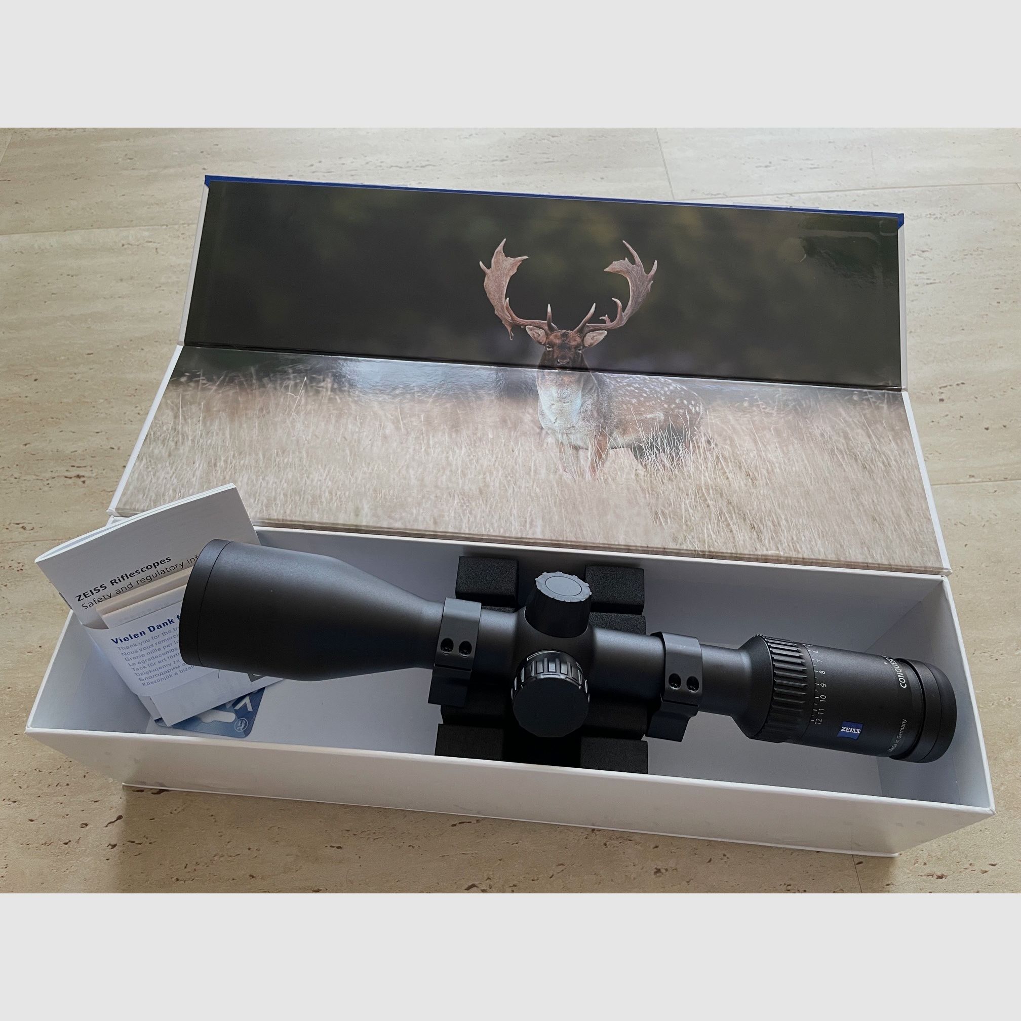 Zeiss Conquest V6 2-12x50 Zielfernrohr – Absehen 60 beleuchtet – absolut neuwertig