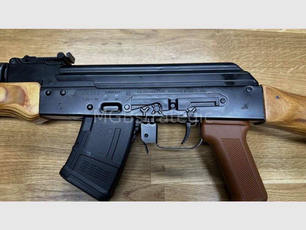 Kalashnikov USA KR103 mit Festschaft 7,62x39 - Schichtholz System AK47 AKM AK74 zivile Version AK103