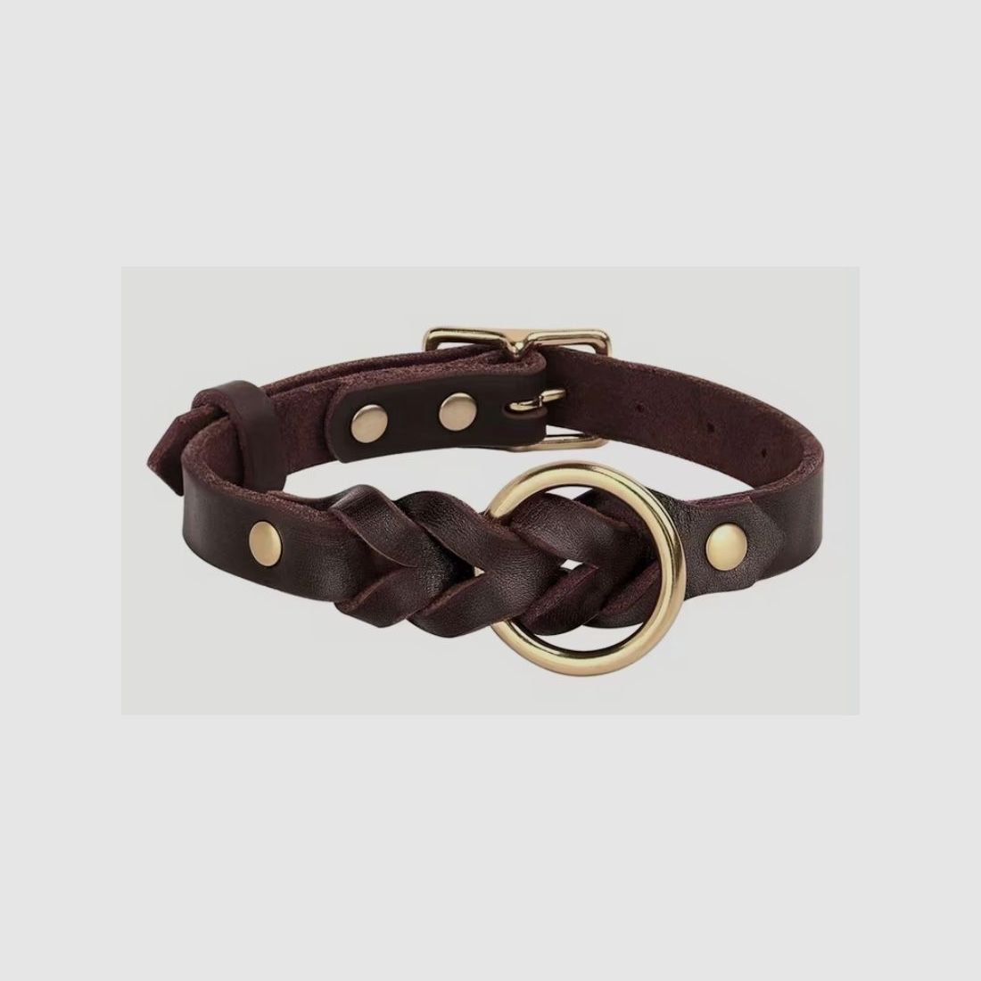 Hundehalsband - Leder-Optik