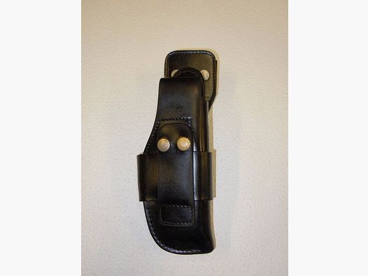 Funda de cuero DBGM Registrada Cinturón - Funda negra para pistola SIG SAUER P6 y P225