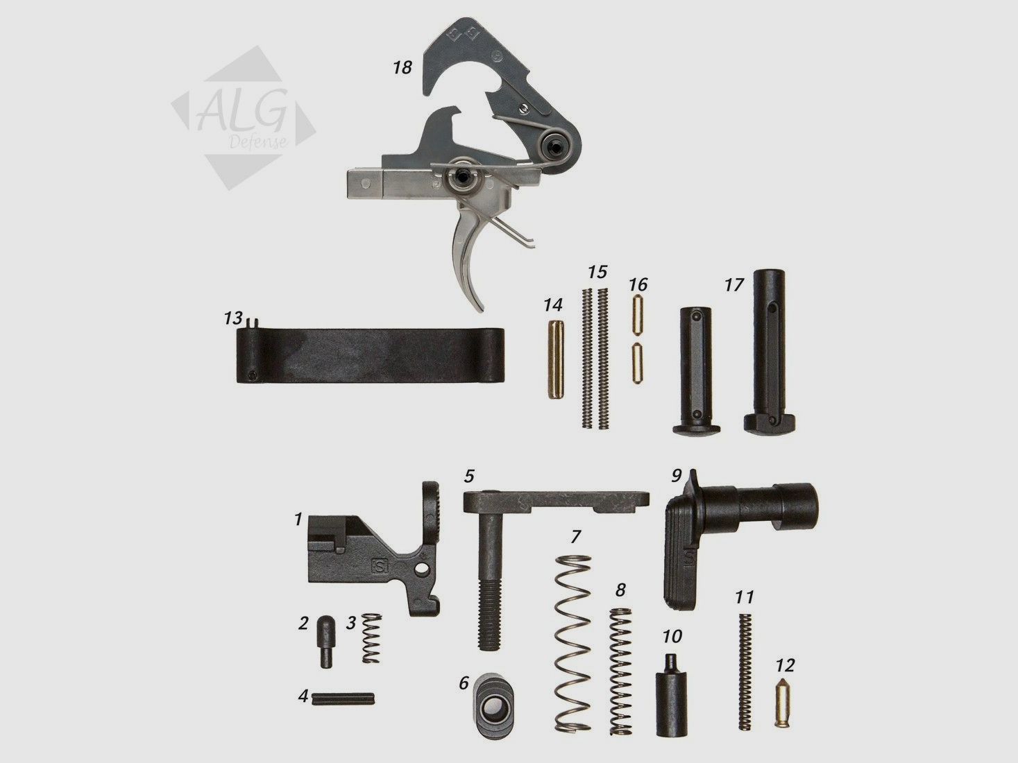 ALG DEFENSE AR15/M4 ACT Lower Parts Kit