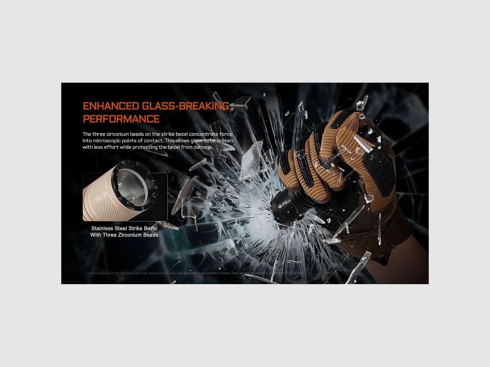 LED flashlight P16 2.0, 3,000 lumens (including battery), image 9 of 11