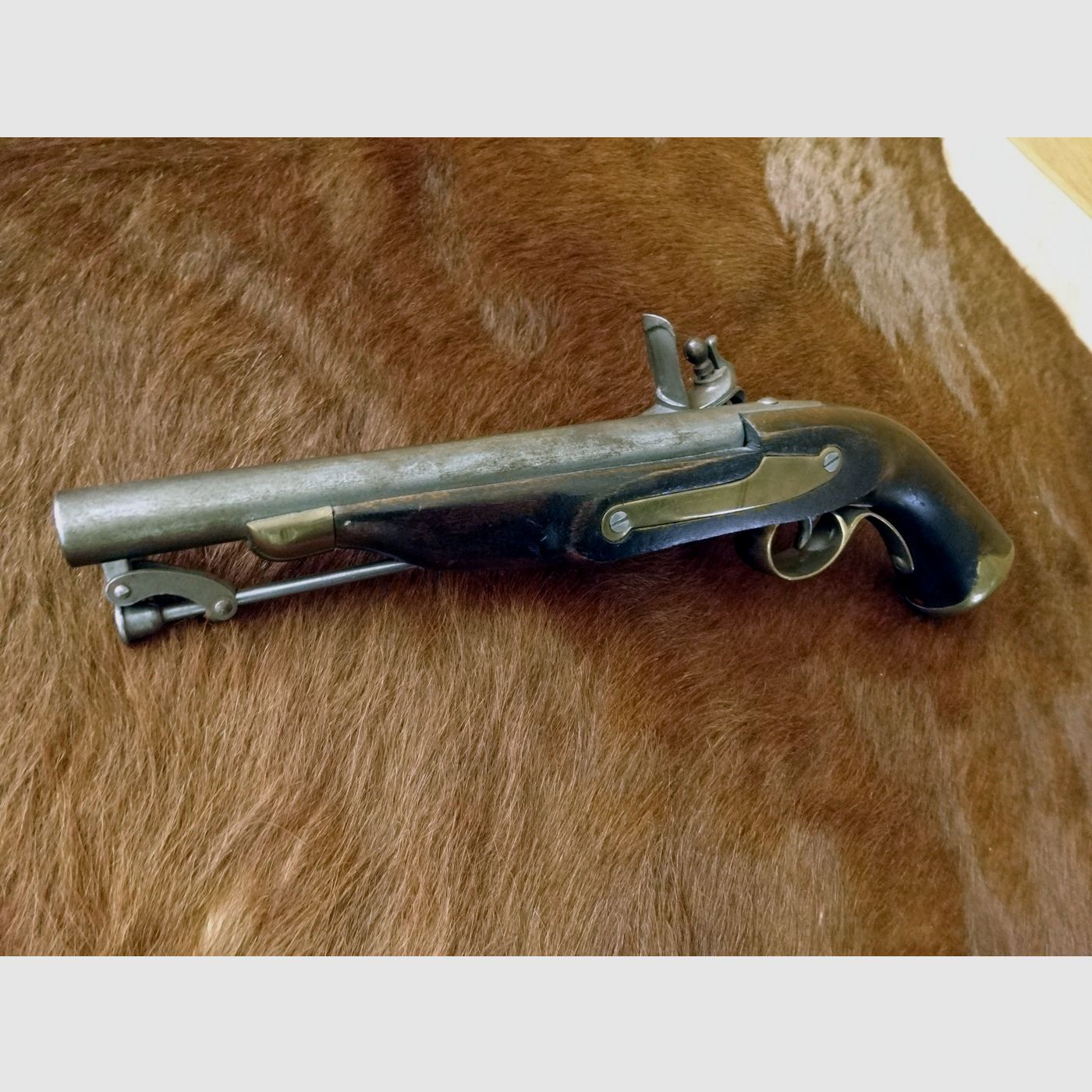 Antique flintlock pistol caliber .50