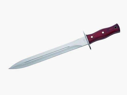Dagger, pakkawood, leather sheath,