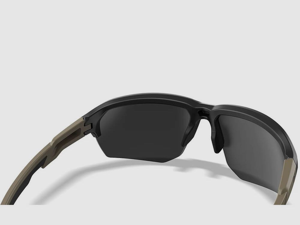 Lunettes WileyX Wiley X Jakl – Verres Miroir Tungsten Captivate – Monture Noir Mat/Tan, image 4 sur 8