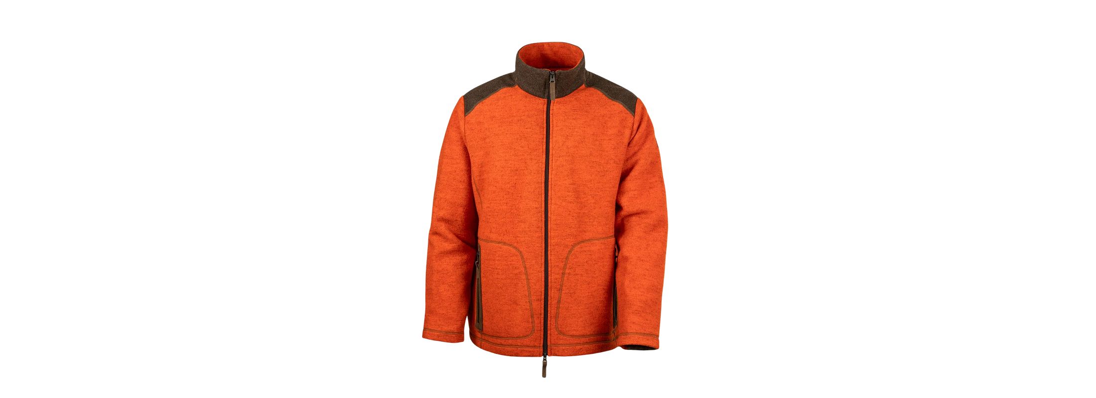 Waldkauz Fleecejacke "Urs", Orange