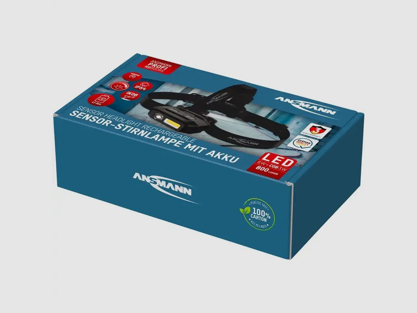 Ansmann Stirnlampe Profi-HD800RS-3.7