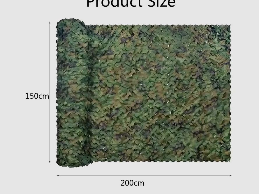 Neues Tarnnetz 200cm x 150cm Netz tarn 2m x 1,5m Muster Tarnumhang Tarnung Airsoft Softair Sniper Paintball Camping 