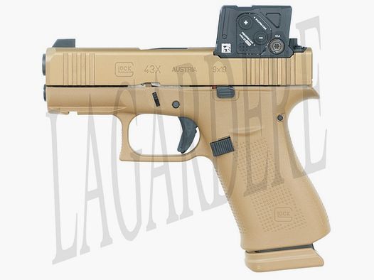 GLOCK 43X FS RAIL MOS COYOTE COMBO COA(PISTOLET)