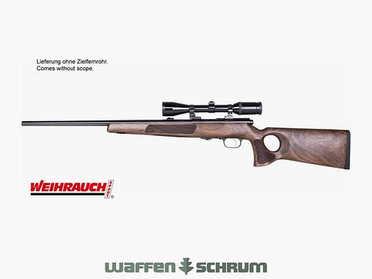 Weihrauch HW 66 Produktion Thumbhole .17Hornet mit Lochschaft LL51cm / 1/2''20UNF / ohne Visierung Direktabzug 1400g