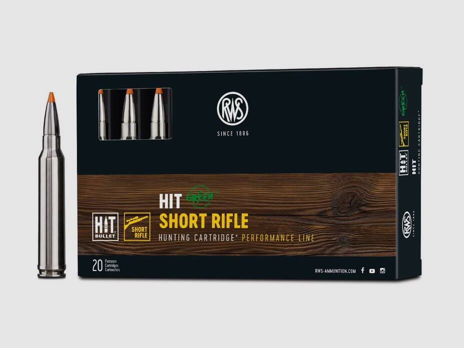 RWS rifle cartridges caliber .300 Win. Mag. HIT Short Rifle 165gr