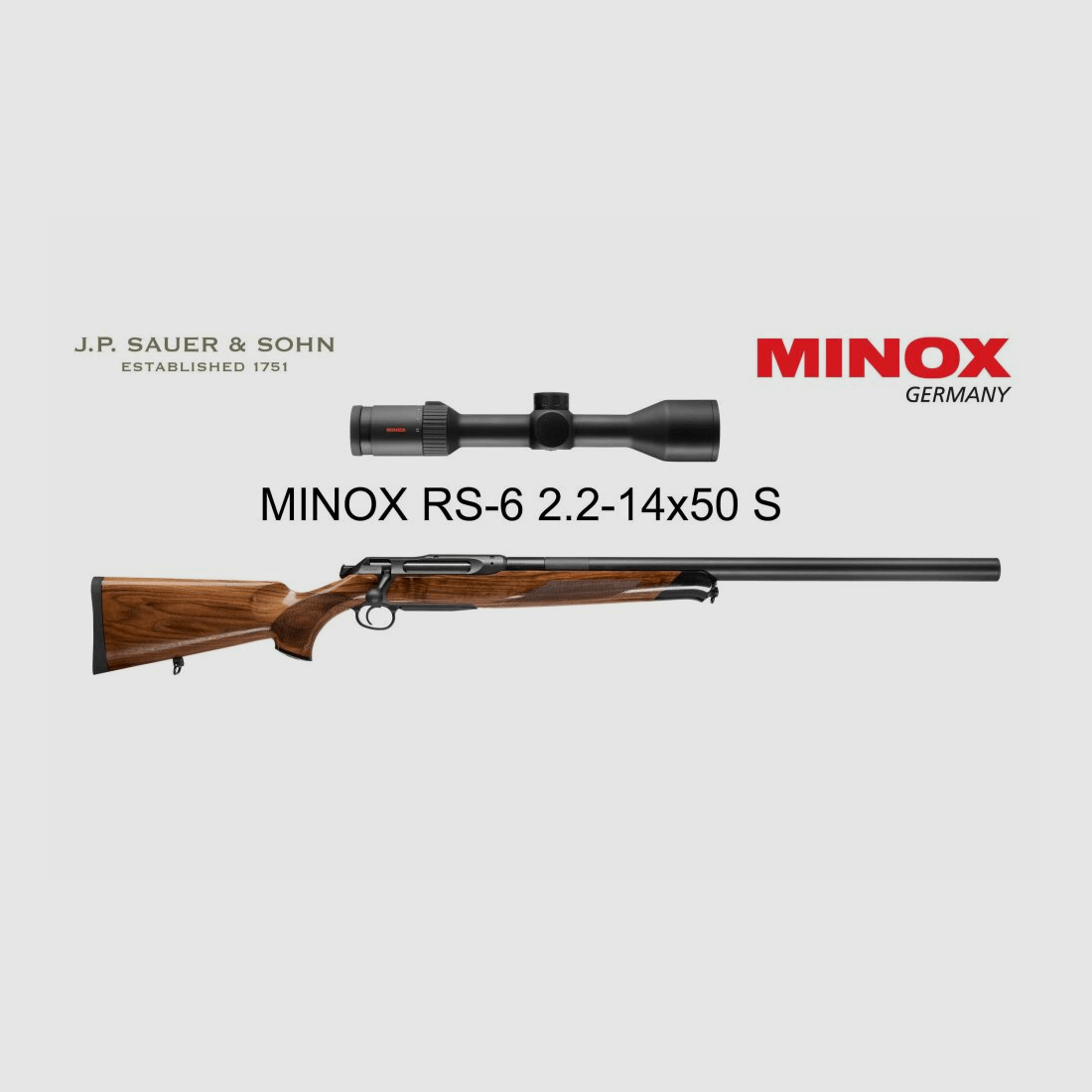 J.P. Sauer & Sohn Sauer 505 Silence Ergo Lux Repetierbüchse Elegance | .308 Win. | MINOX RS-6 2.2 - 14 x 50 S